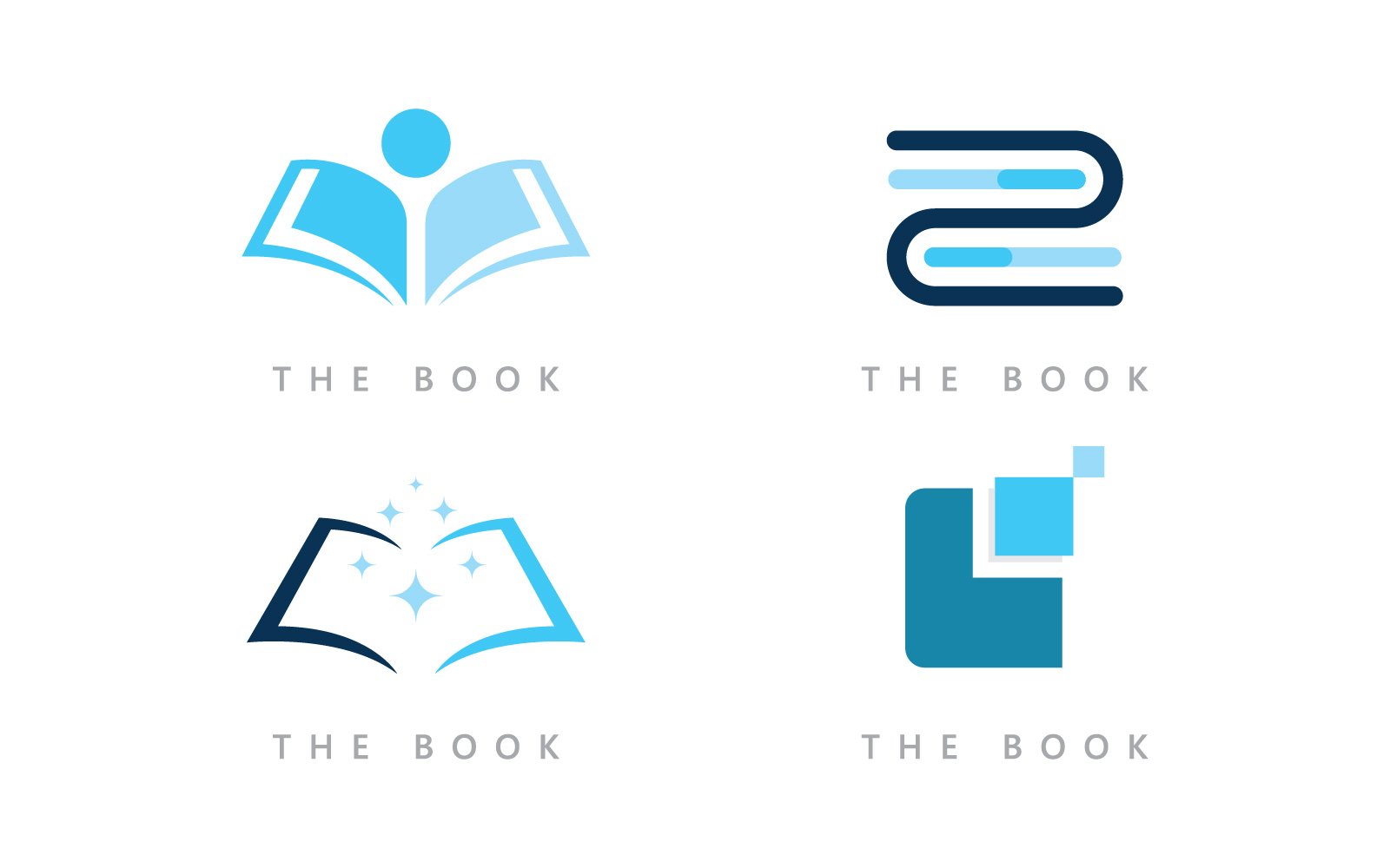 Education logo icon template. open book illustration V0