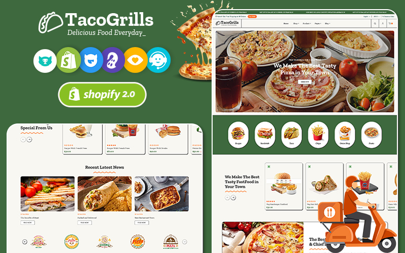 TacoGrills - Shopify Theme for Burger, Pizza & FastFood Stores