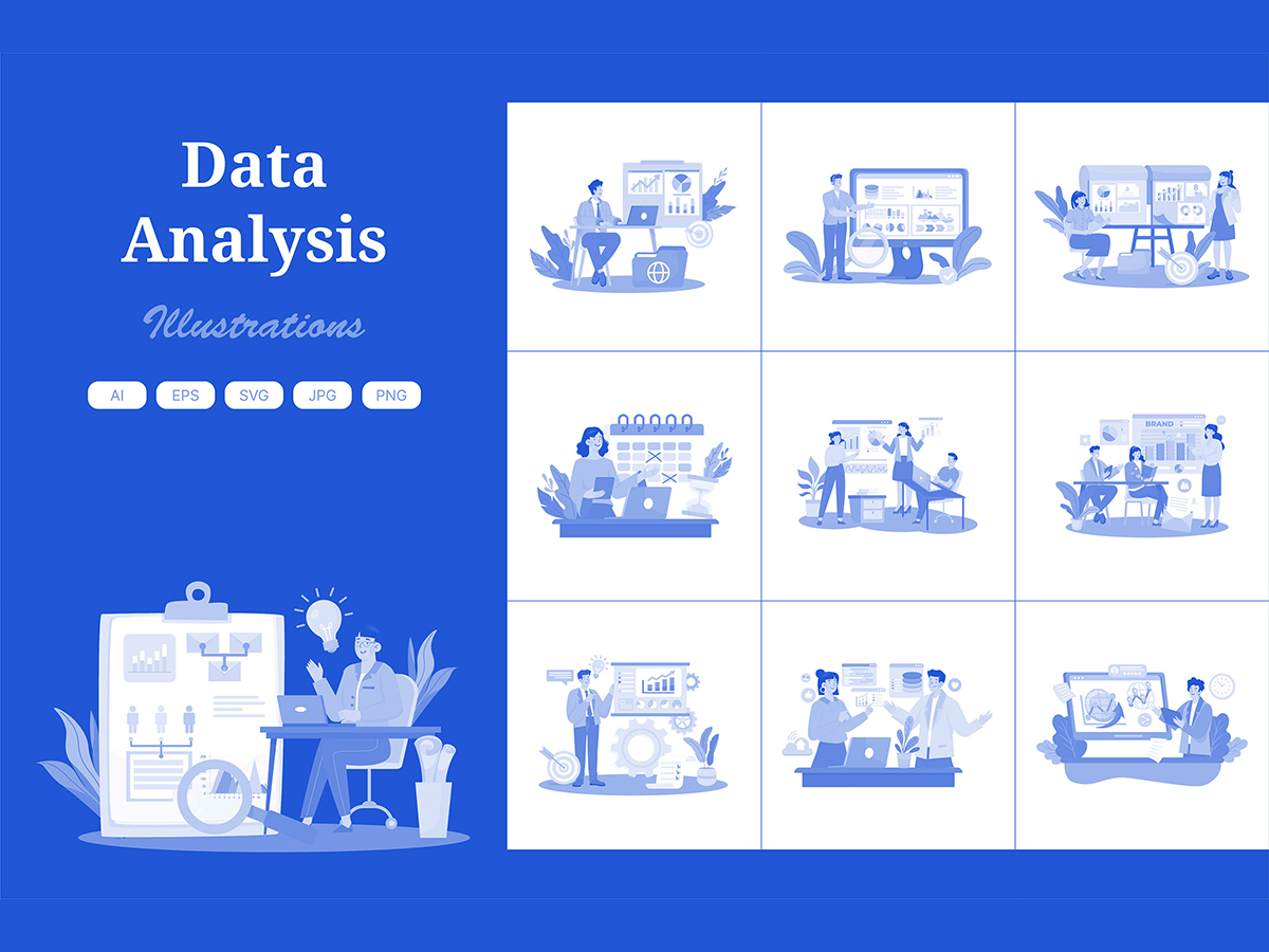 M695_ Data Analysis Illustration Pack 1