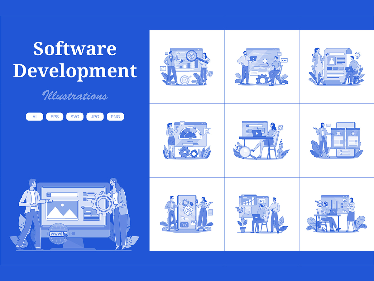 M687_ Software Development Illustration Pack 1