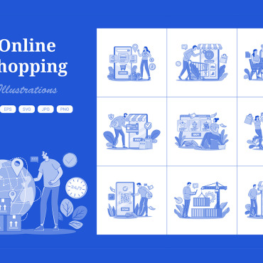 Shopping Online Illustrations Templates 408590