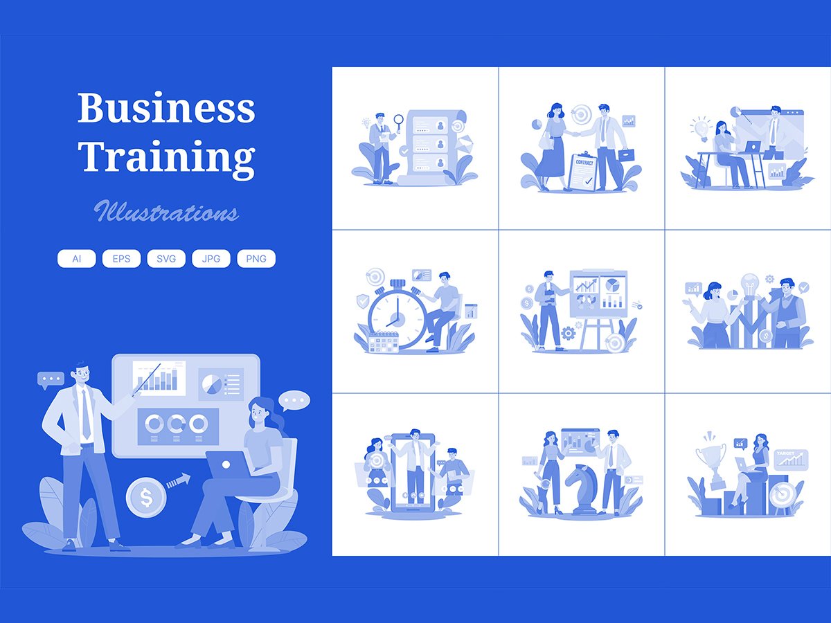 M685_Business Training Illustration Pack