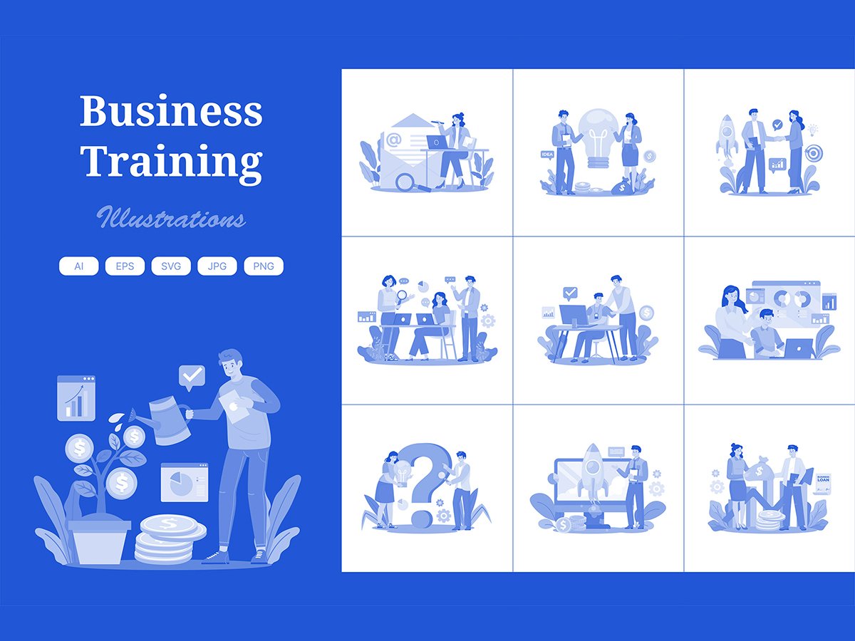 M685_ Business Training Illustration Pack