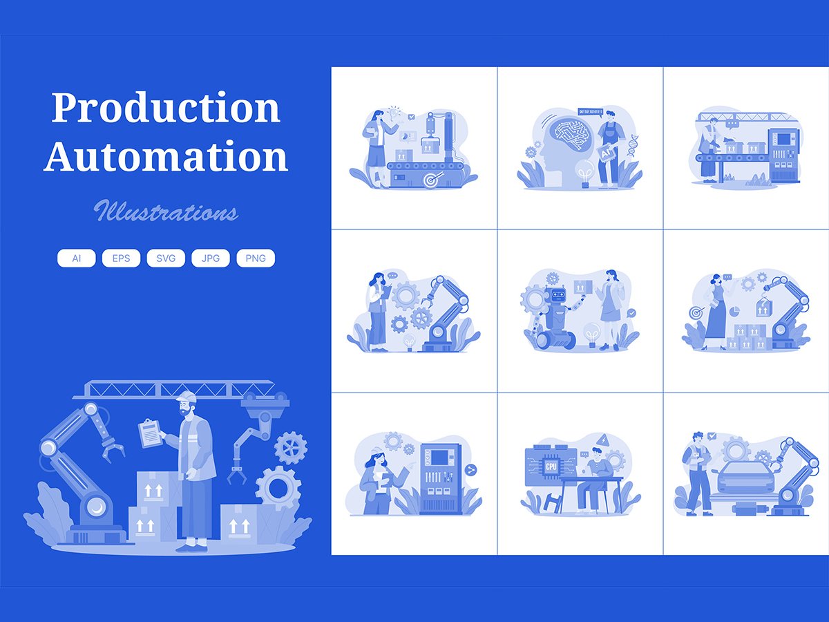 M684_ Production Automation Illustration Pack