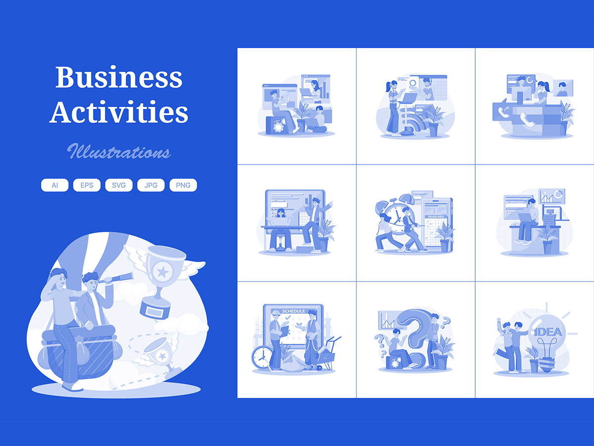 M681_Business Activities Illustration Pack