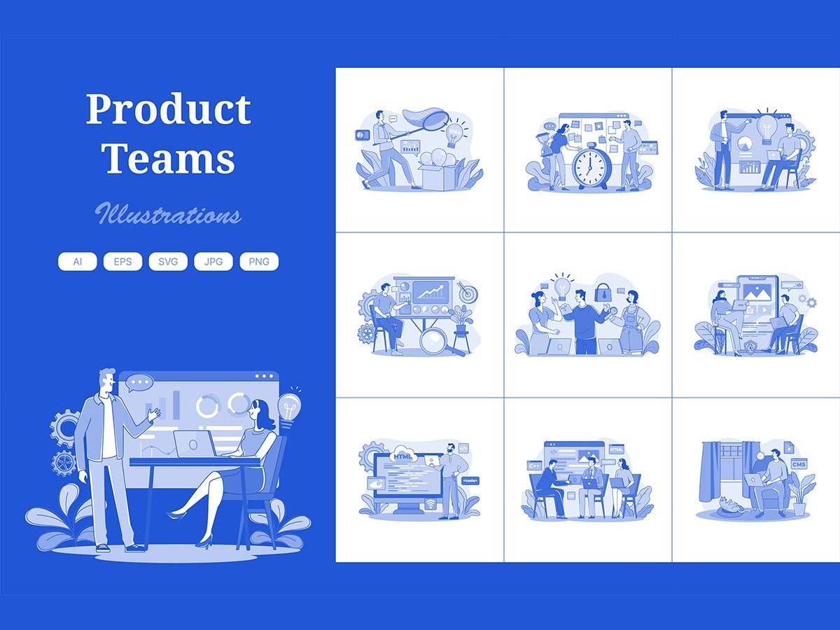 M673_Product Teams Illustration Pack