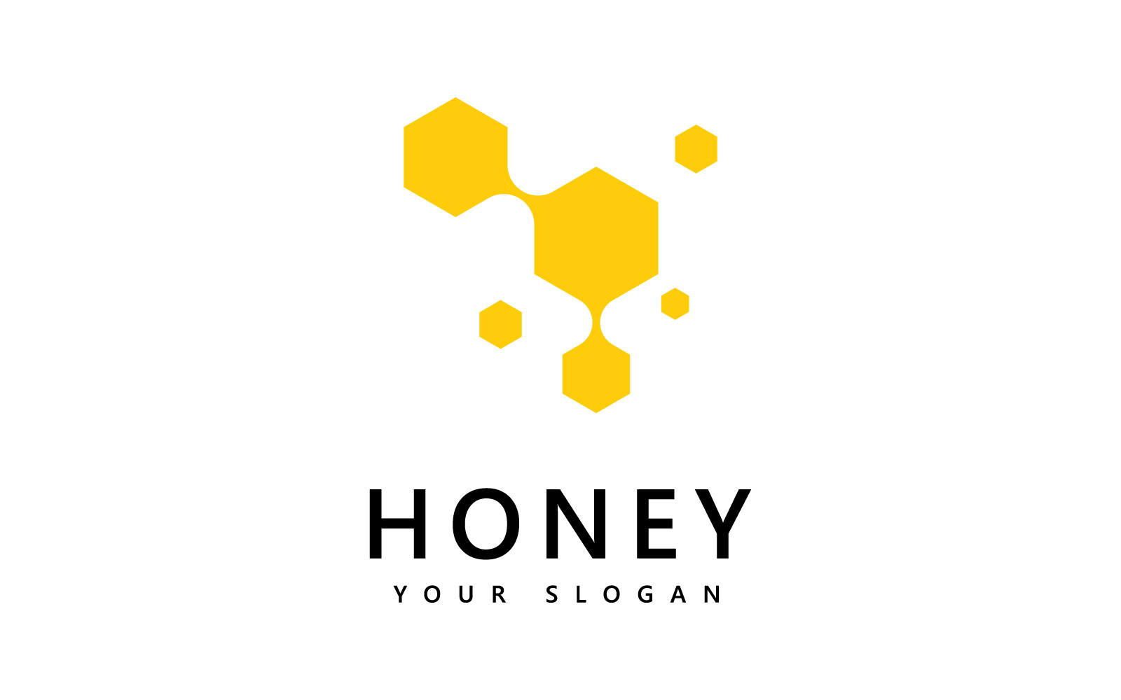 Honey comb  logo icon, bees vector design V5