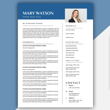 Template Clean Resume Templates 408677