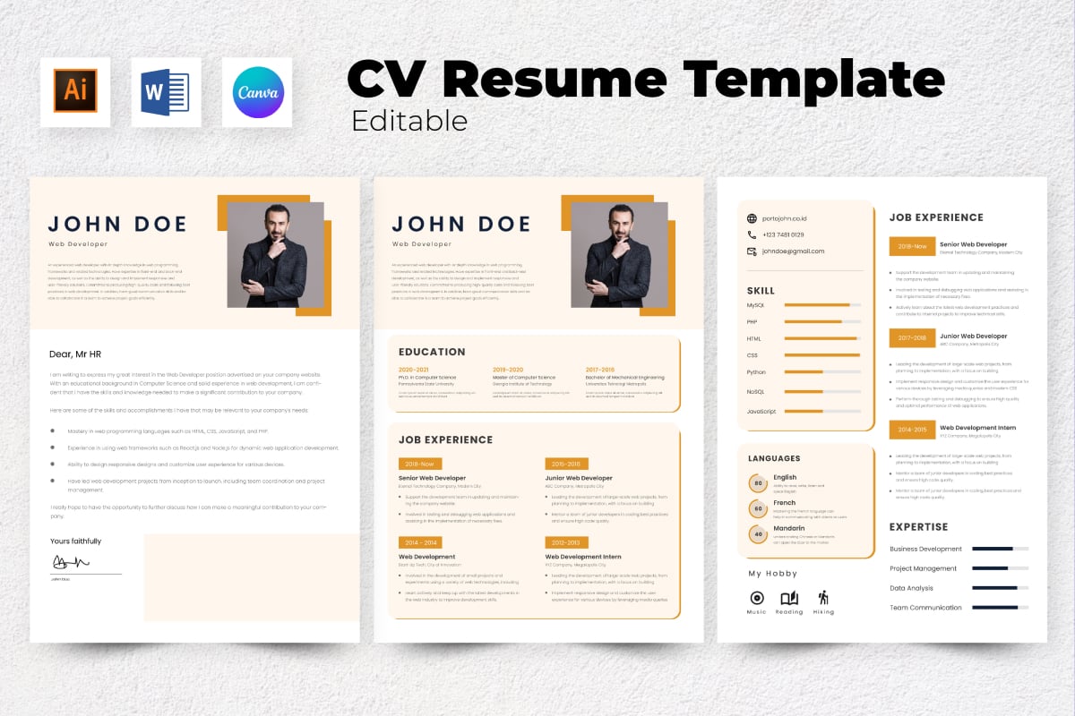 Resume / CV Web Developer V2
