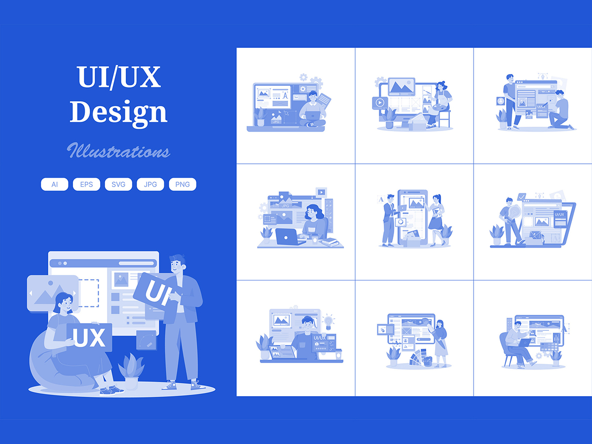 M653_ UI/UX Design Illustration Pack 1