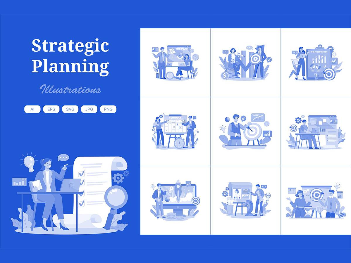 M645_ Strategic Planning Illustration Pack 1