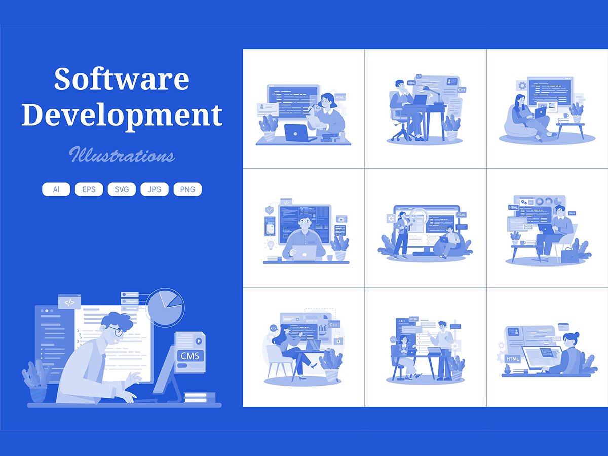 M641_ Software Development Illustration Pack 1