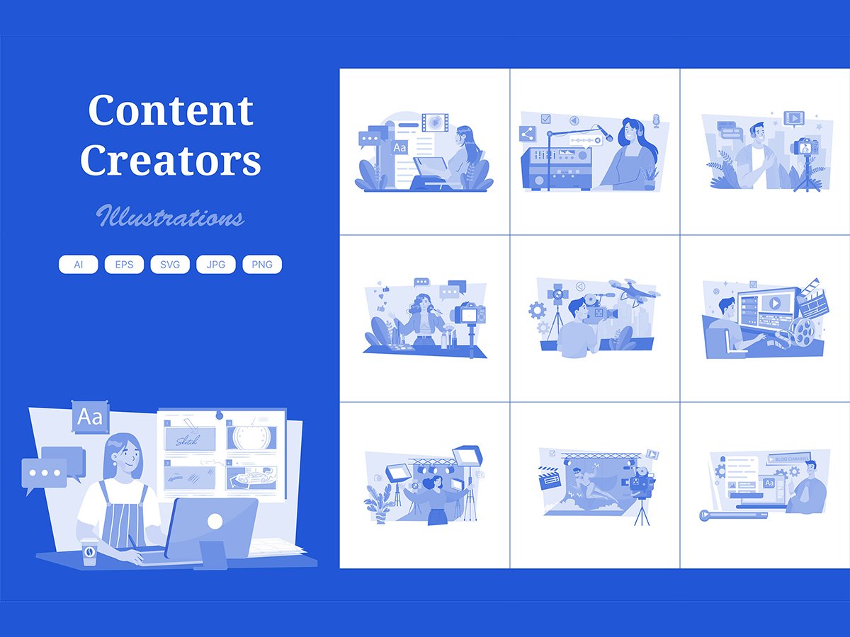 M630_ Content Creator Illustration Pack