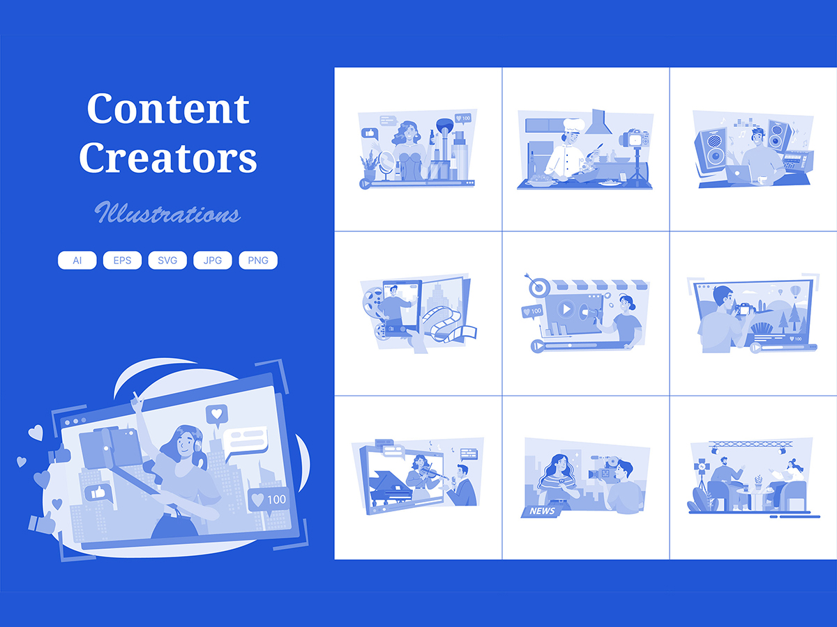 M630_ Content Creator Illustration Pack 3