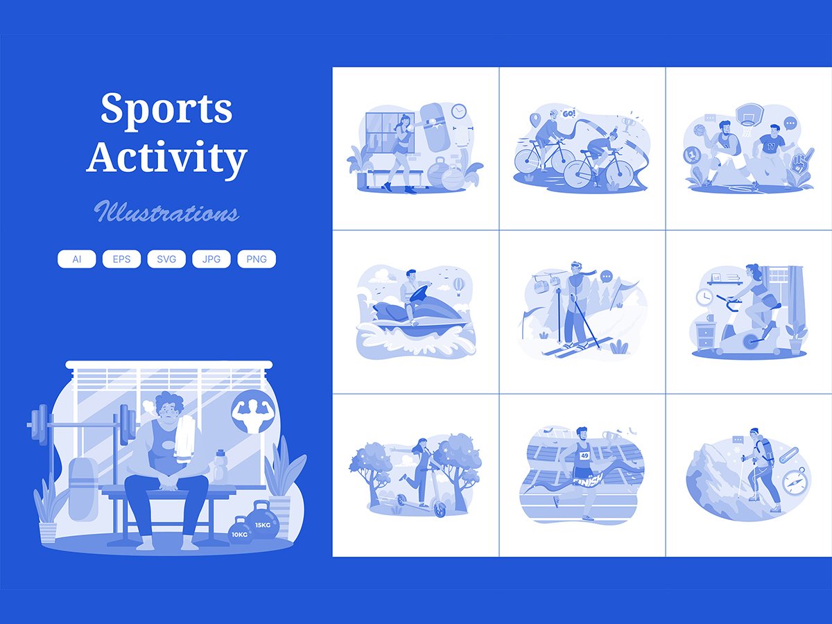 M629_ Sports Activity Illustration Pack