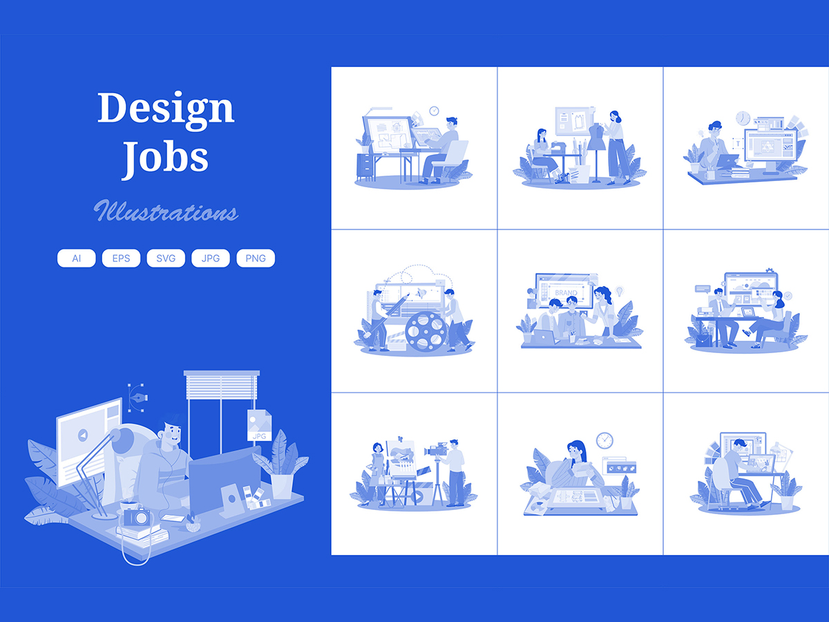 M626_ Design Jobs Illustration Pack 3