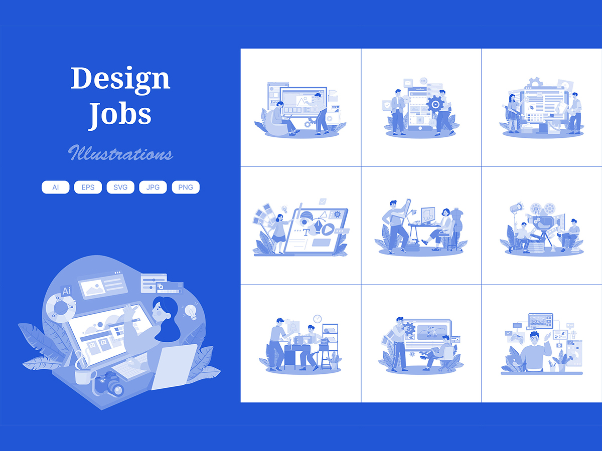 M626_Design Jobs Illustration Pack