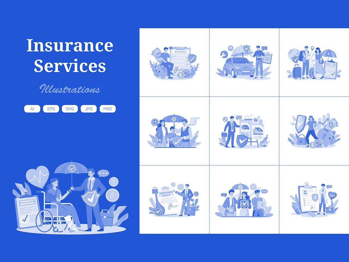 M625_ Insurance Services Illustration Pack