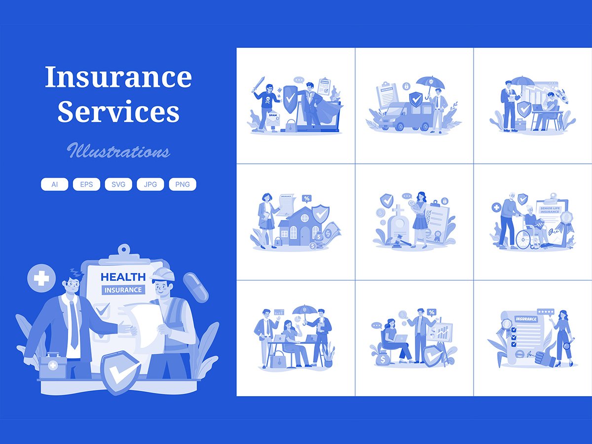 M625_Insurance Services Illustration Pack 3