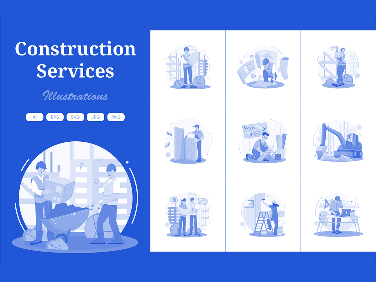 M617_ Construction Services Illustration Pack 1