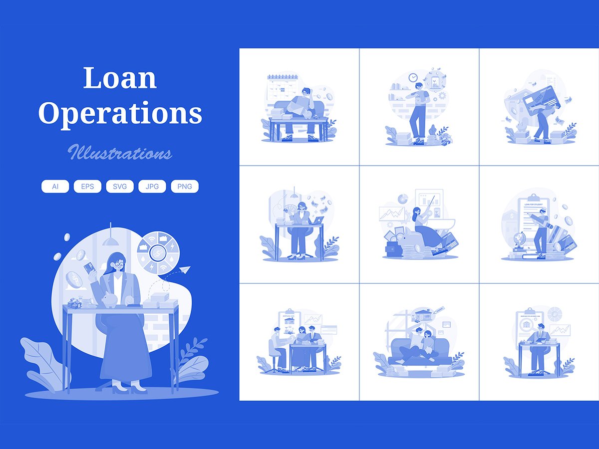 M615_ Loan Operations Illustration Pack 1