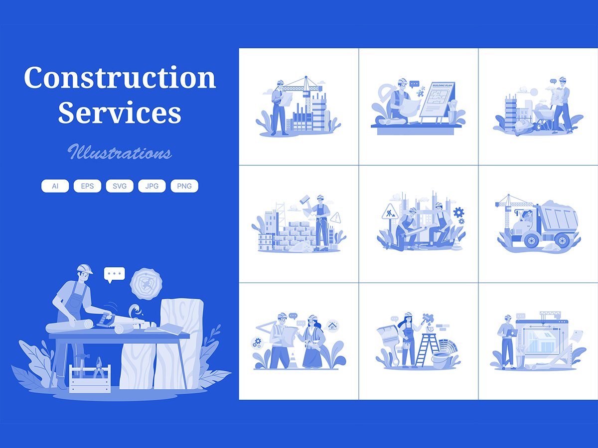 M607_ Construction Services Illustration Pack 2