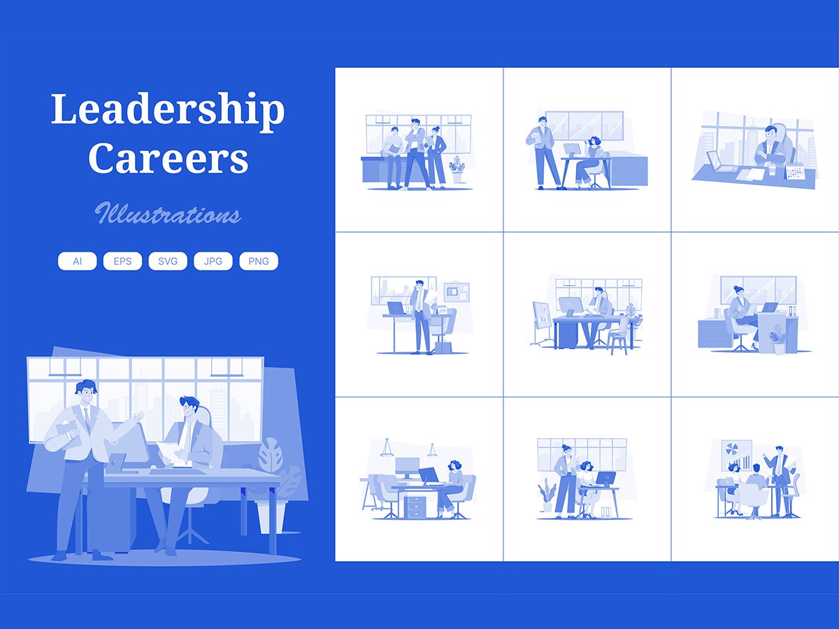 M592_ Leadership Careers Illustration Pack 1