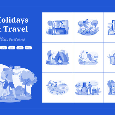 Holiday Journey Illustrations Templates 408873