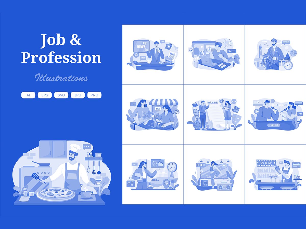 M588_ Professions Illustration Pack 1