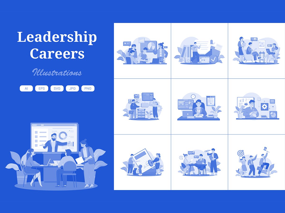 M570_ Leadership Careers Illustration Pack 3