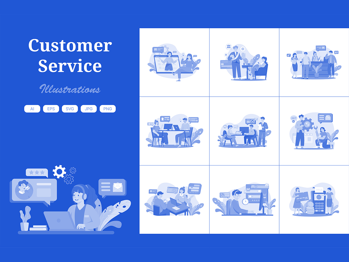 M563_ Customer Service Illustration Pack 2