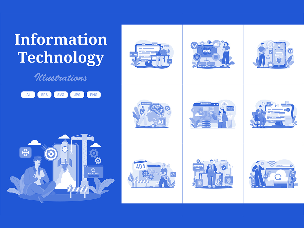 M562_ Information Technology Illustration Pack 3