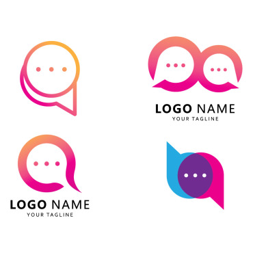 Bubble Message Logo Templates 408987