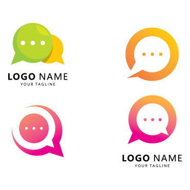 Bubble Message Logo Templates 408988