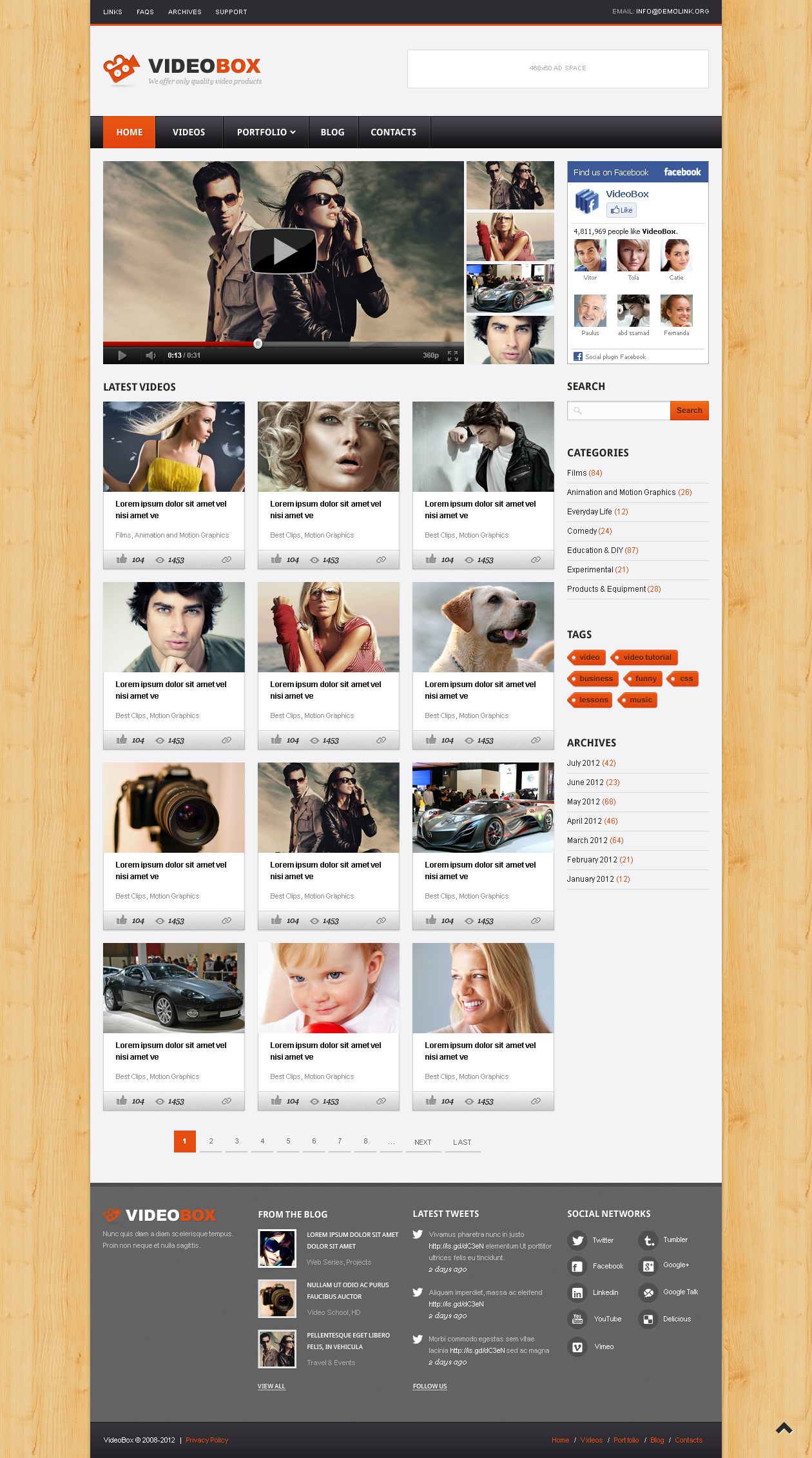 Video Gallery WordPress Theme