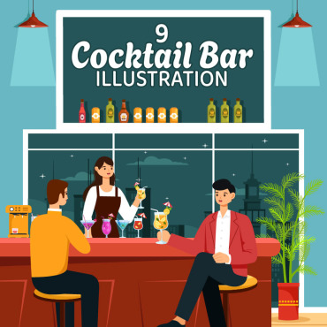 Bar Alcohol Illustrations Templates 409272