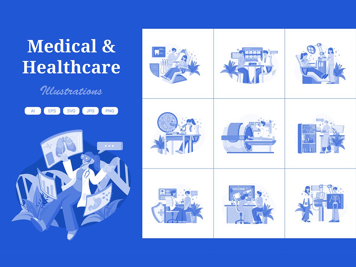 M556_ Medical & Healthcare Illustrations
