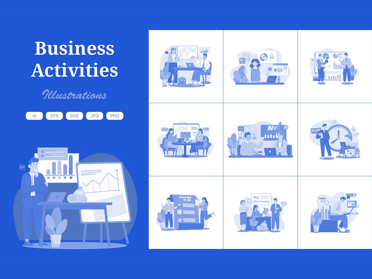 M552_ Business Activities Illustration Pack 2