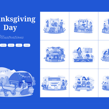 Thanksgiving Congratulation Illustrations Templates 409355