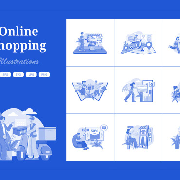 Shopping Online Illustrations Templates 409371