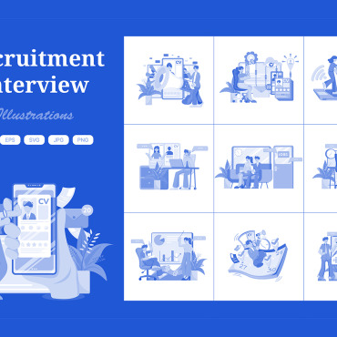 Hr Career Illustrations Templates 409403