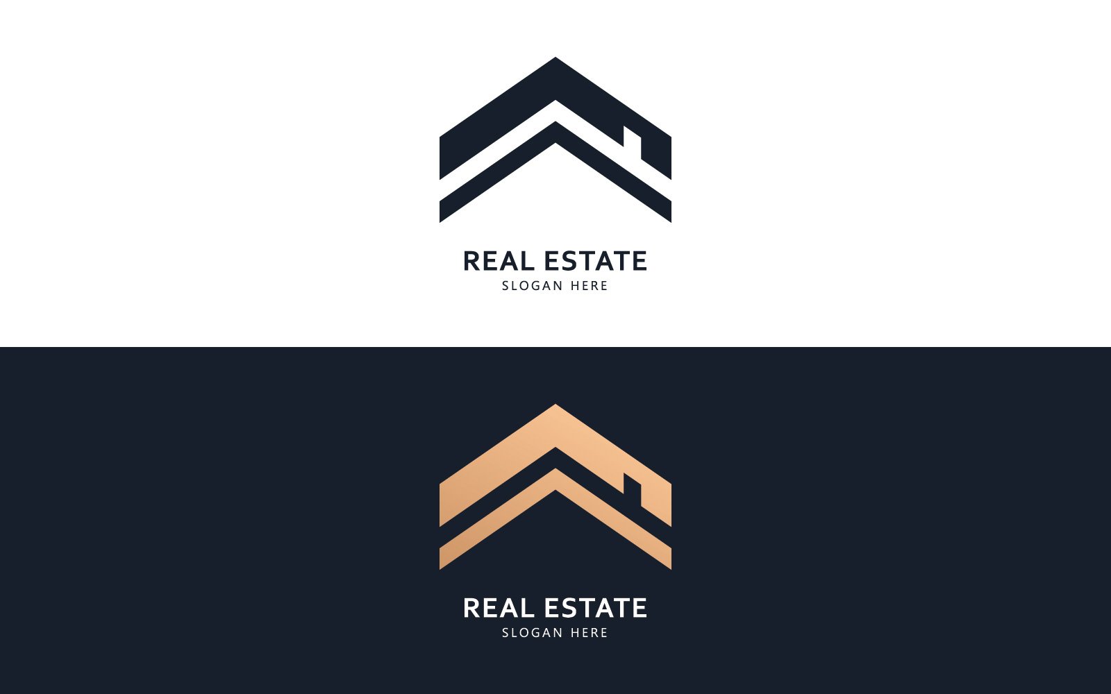 Real estate logo and icon design concept V5