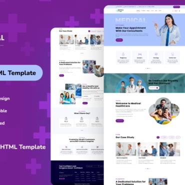 Healthcare Clinic Responsive Website Templates 409669