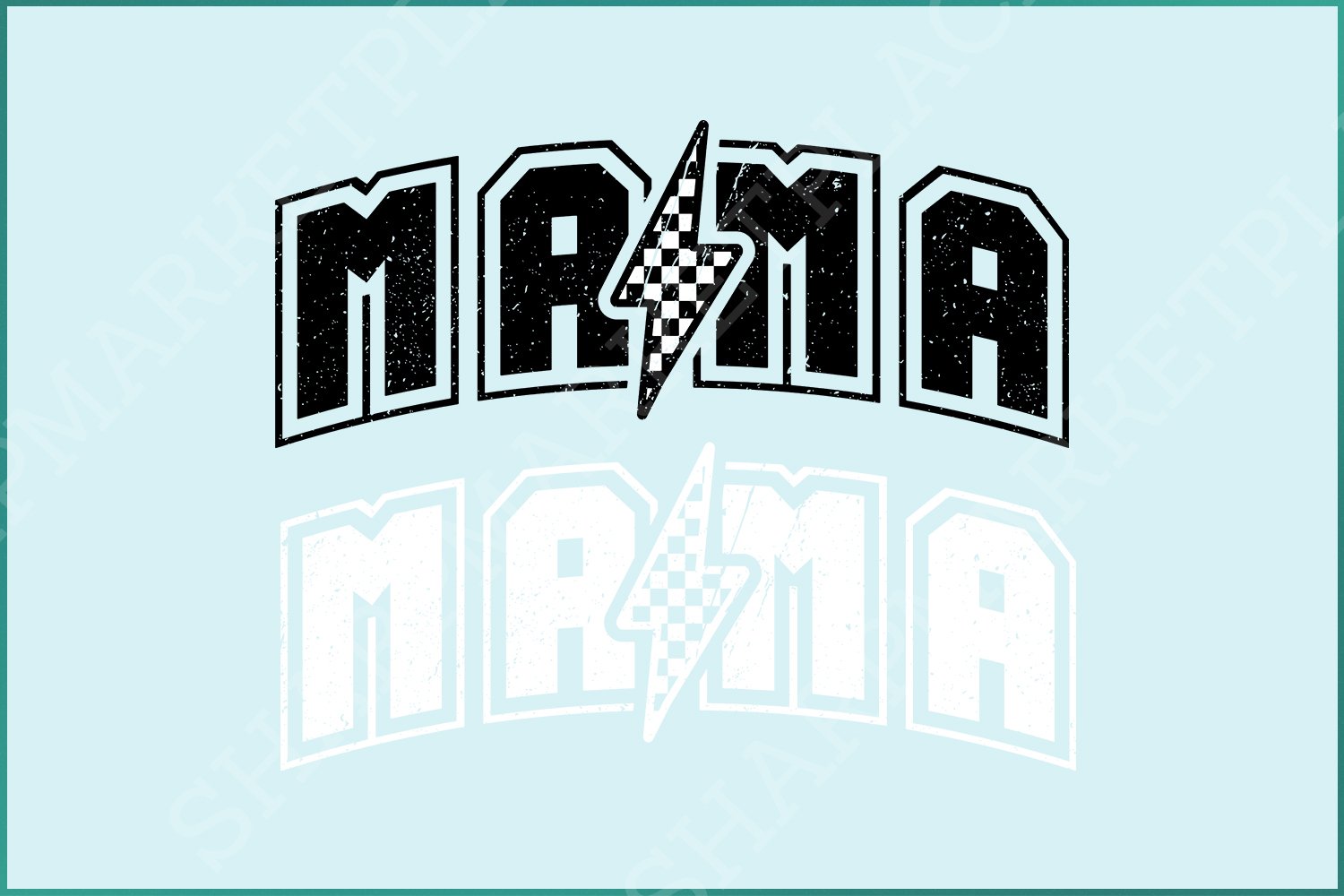 Mama Lightning Bolt SVG/PNG, Game Day Retro Mother's Day Gift Shirt Design, Mom SVG, Sublimation