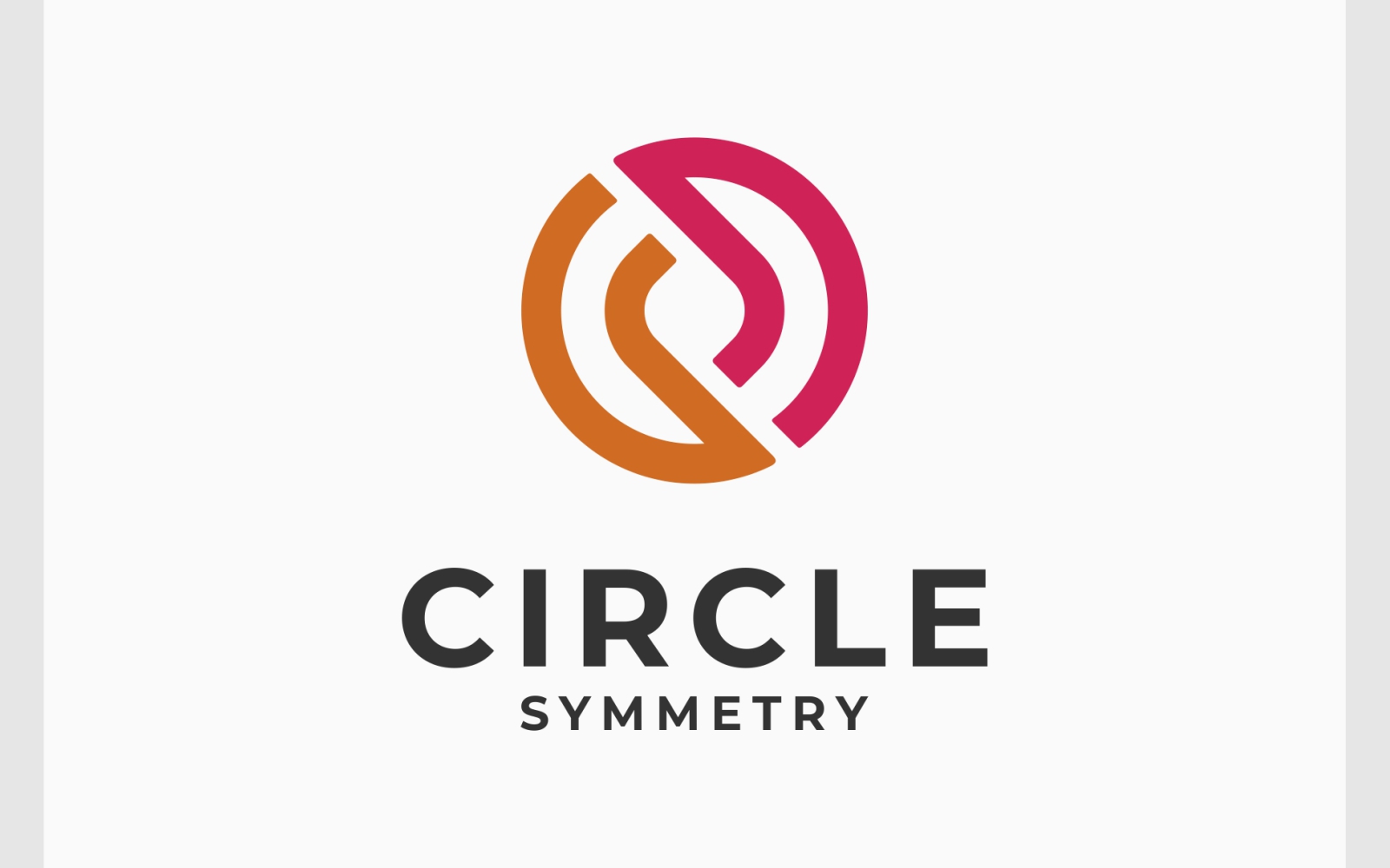 Circle Symmetry Balance Logo
