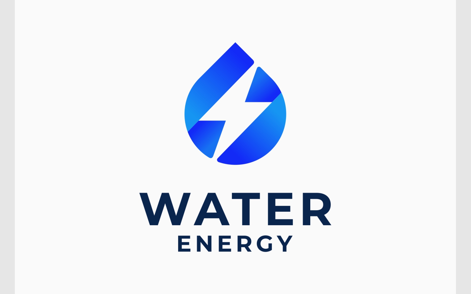 Water Energy Modern Gradient Logo