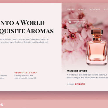 Perfumery Business UI Elements 410045