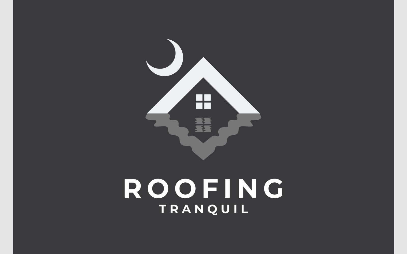 Roof Tranquil Reflection Water Logo