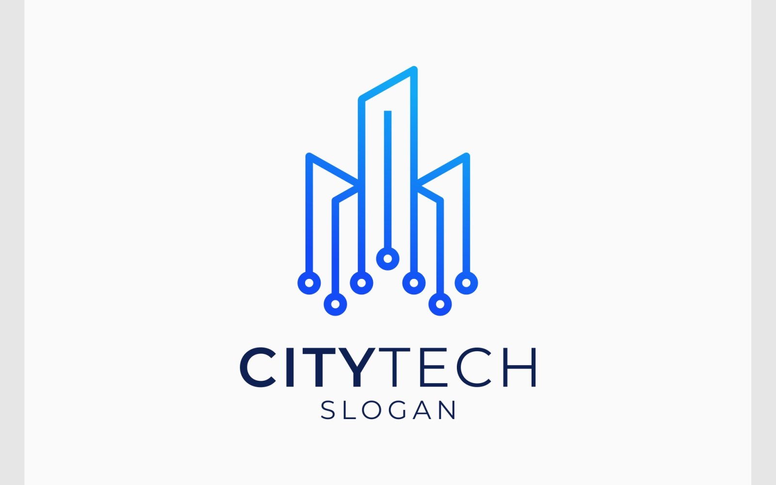 City Tech Futuristic Logo