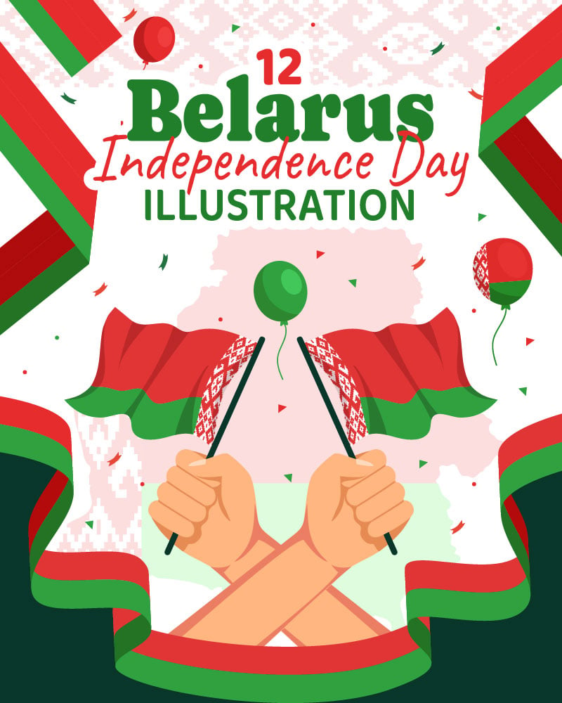 12 Belarus Independence Day Illustration